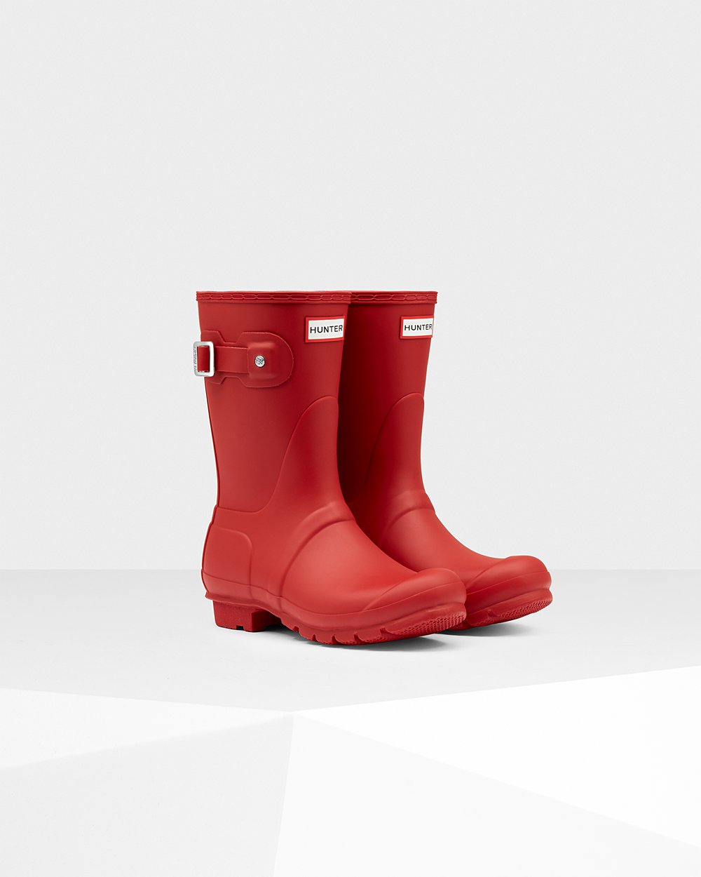 Botas De Cortas Original Hunter Mujer - Rojos - 243190GCO